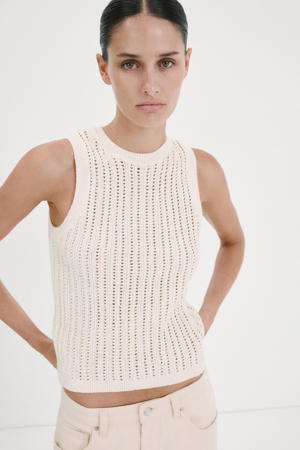 top gebreid beige