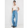 Mango T-shirt met kant ecru
