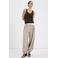 Mango tanktop met stippen donkerbruin