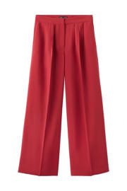 thumbnail: Mango wide leg regular waist broek rood