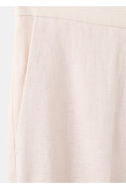 thumbnail: Mango straight regular waist broek met linnen beige