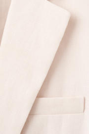 thumbnail: Mango regular blazer met linnen beige
