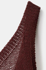 thumbnail: Mango midi jurk donkerrood