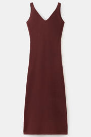thumbnail: Mango midi jurk donkerrood