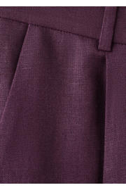thumbnail: Mango straight regular waist broek met linnen