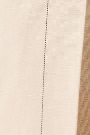 thumbnail: Mango barrel regular waist gestreepte broek beige
