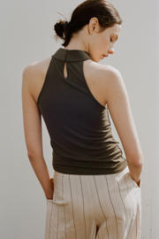 thumbnail: Mango asymmetrische top groen