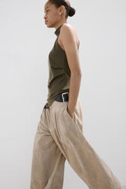 thumbnail: Mango asymmetrische top groen