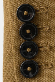 thumbnail: Mango regular blazer met linnen olijfgroen