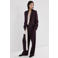Mango regular blazer met linnen donkerpaars