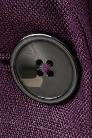 thumbnail: Mango regular blazer met linnen donkerpaars