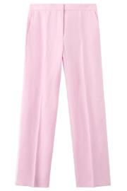 thumbnail: Mango straight regular waist broek met linnen lichtroze