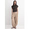 Mango asymmetrische top donkerbruin