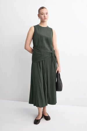midi jurk kaki