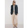 Mango regular blazer donkerblauw