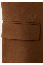 thumbnail: Mango gilet met linnen bruin