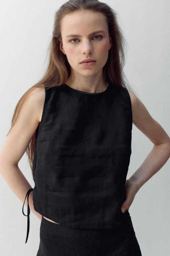 Mango cropped tops dames