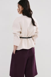 thumbnail: Mango linnen korte broek paars