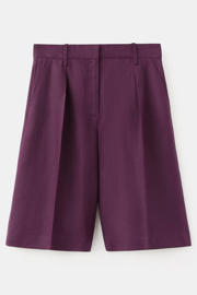 thumbnail: Mango linnen korte broek paars