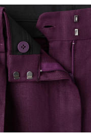 thumbnail: Mango linnen korte broek paars