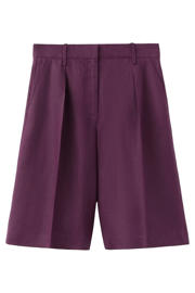 thumbnail: Mango linnen korte broek paars