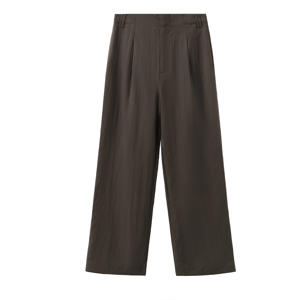 straight regular waist broek bruin