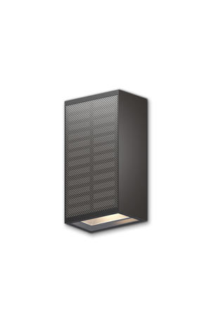 Birindisi Solar wandlamp – zwart