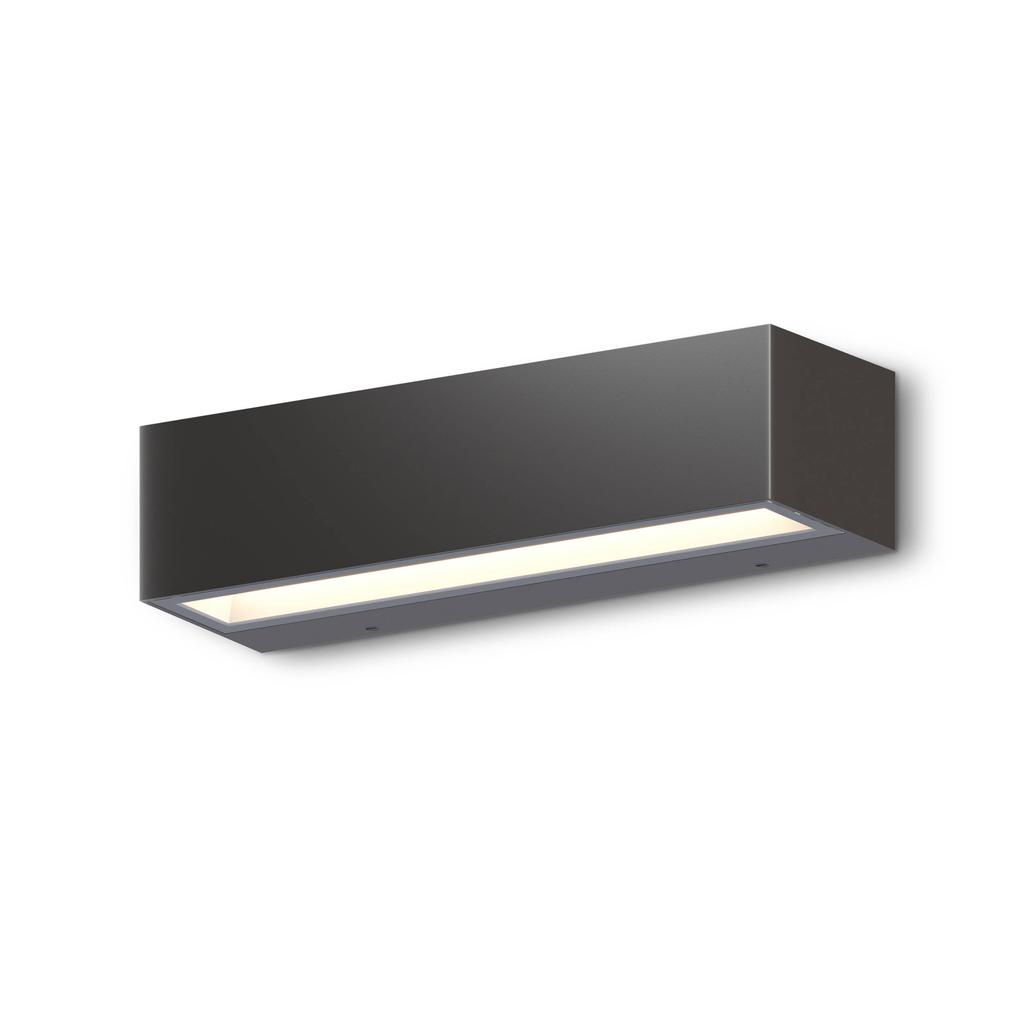 Calex Modena wandlamp – 26cm – zwart