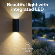 thumbnail: Calex Valmer 2-pack wandlamp - Up & Down – zwart