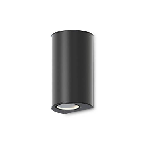 Calex Monza wandlamp Up & Down 2× GU10 zwart