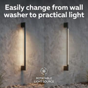 thumbnail: Calex Novara wandlamp – Geïntegreerd LED – zwart