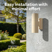 thumbnail: Calex Turin wandlamp – Up & Down – 2× GU10 – zand