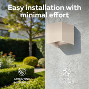 thumbnail: Calex Bari wandlamp – Up & Down – LED Geïntegreerd – zand