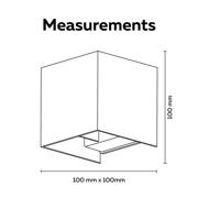 thumbnail: Calex Bari wandlamp – Up & Down – LED Geïntegreerd – zand