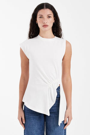 regular fit top - ecru
