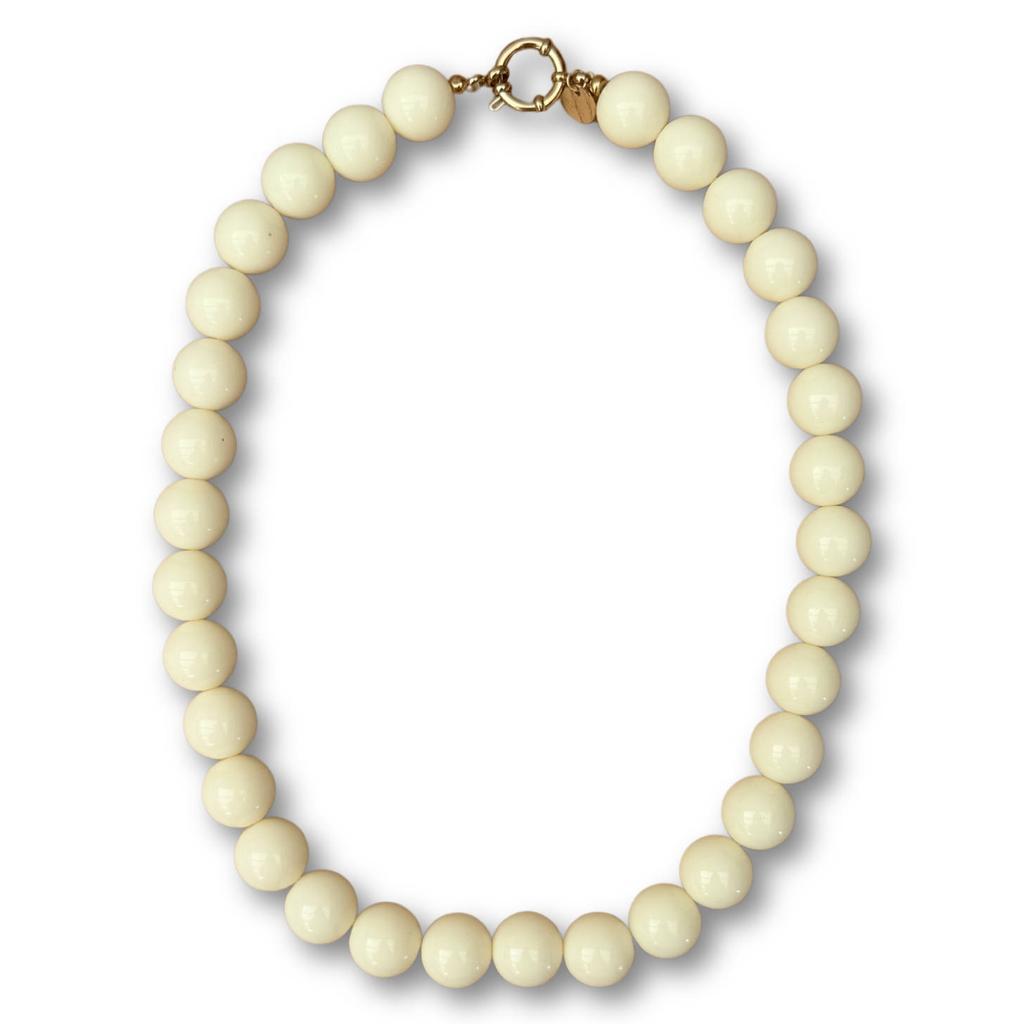 Bonnie Studios gold plated ketting Wilma lichtgeel