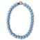 Bonnie Studios gold plated ketting Wilma lichtblauw