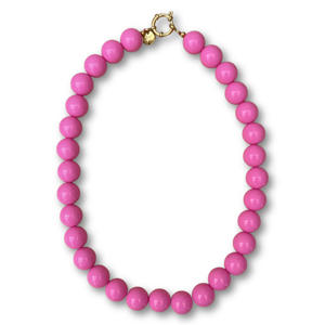gold plated ketting Wilma roze