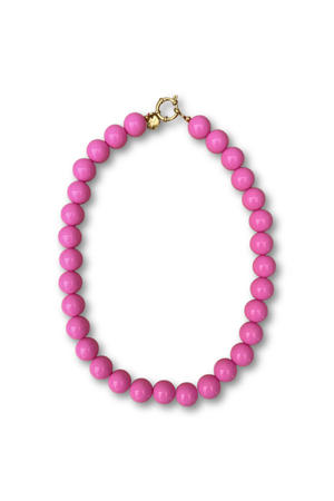 gold plated ketting Wilma roze