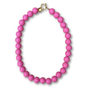 gold plated ketting Wilma roze