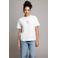 Pink Noir T-shirt met backprint ecru