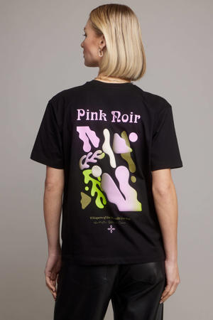 T-shirt met backprint zwart