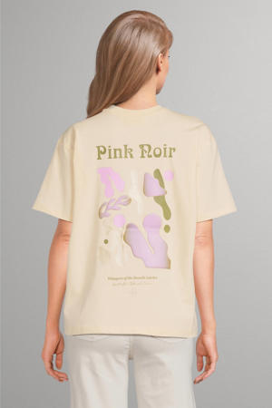 T-shirt met backprint beige