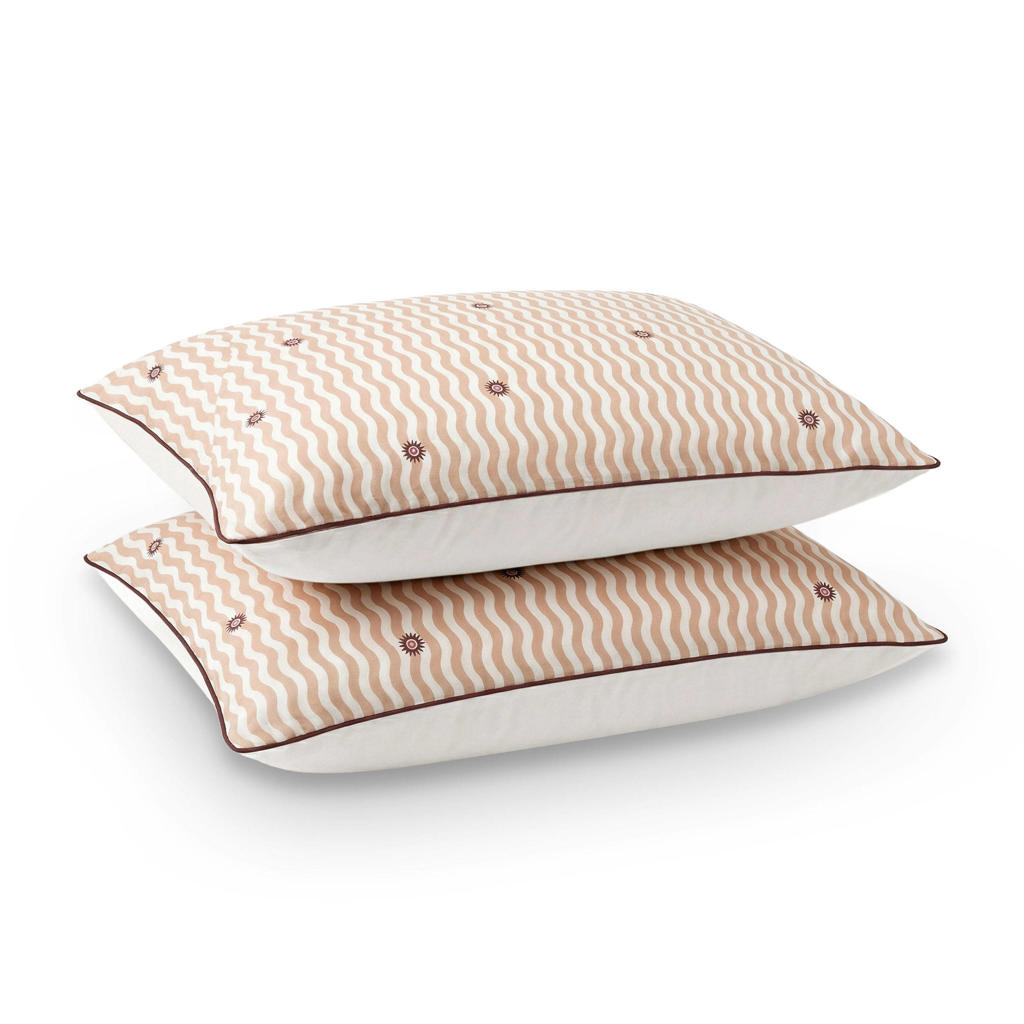 Dindi Home katoenen kussensloop bruin (60x70 cm)