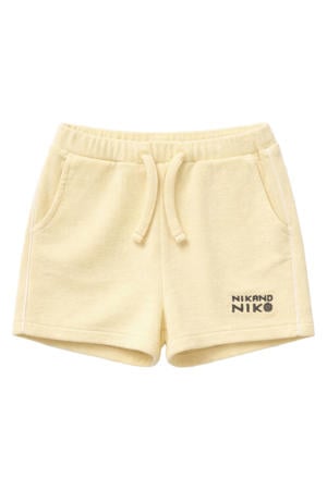 regular waist sweatshort lichtgeel