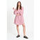POM Amsterdam gestreepte blousejurk roze