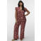 VERO MODA CURVE top met paisley print roodbruin