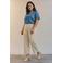 VERO MODA CURVE top medium blue denim