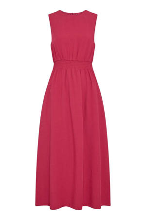 midi jurk roze