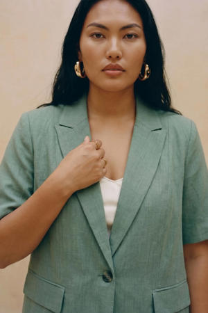 regular blazer groen